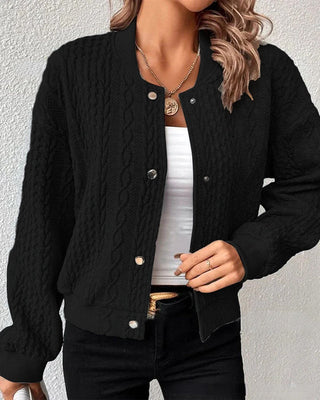 Solid Color Button Up Cardigan