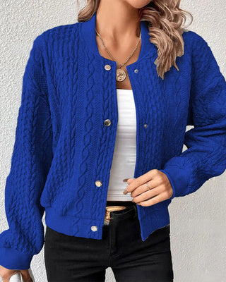 Solid Color Button Up Cardigan